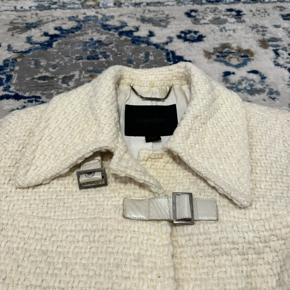 CALVIN KLEIN cream colored cardigan sweater - Picture 7 of 12